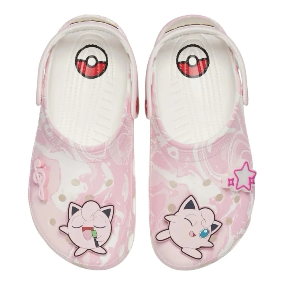 Crocs Pokemon Jigglypuff Classic‎ Clogs Mens Size 11 Pink Slip On Shoes